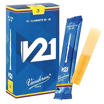 Amazon.co.jp: バンドーレン B♭クラリネットリード V21 硬さ